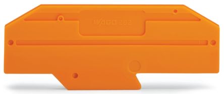 WAGO 282 Series End Plate for Use with Rail Mount Terminal Blocks [282-333]; 224-252