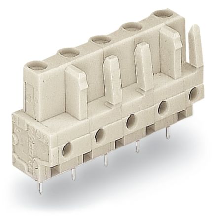 WAGO 722 Series Series Straight PCB Mount PCB Header, 3-Contact, 1-Row, 7.5mm Pitch, Solder Termination [722-733]; 224-318