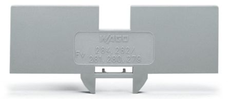 WAGO 284 Series Cover Plate for Use with 4- Conductor 280-633 Terminal Blocks [284-335]; 224-404