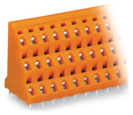 WAGO 737 Series PCB Connector, 24-Contact, 7.62mm Pitch, Through Hole Mount, 3-Row, Cage Clamp Termination [737-608]; 224-508