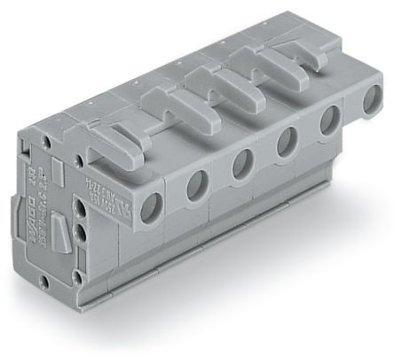 WAGO 732 Series Series Connector, 5P-Pole, Female, 5-Way, 14A [732-105/026-000]; 224-671