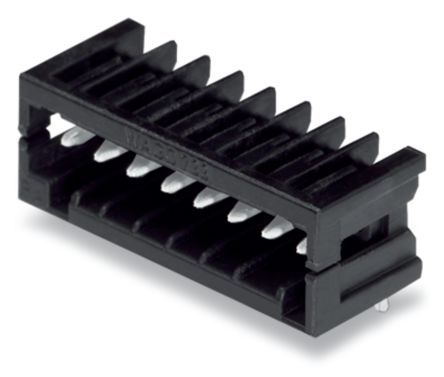 WAGO 733 Series Angled Through Hole Header, 6 Contact(s), 2.5 mm Pitch, 1 Row(s), Shrouded [733-366/105-604]; 224-703