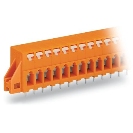 WAGO 741 Series PCB Connector, 12-Contact, 5.08mm Pitch, Through Hole Mount, 1-Row, Push In Termination [741-242]; 224-738