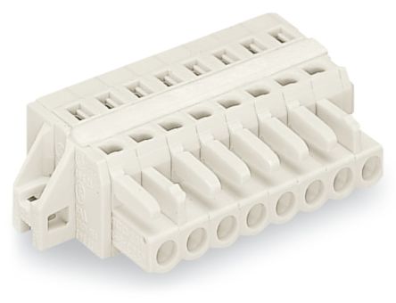 WAGO 721 Series Female Lighting Connector, 6-Pole, Female, 6-Way, Cable Mount, 16A [721-106/027-000]; 224-762