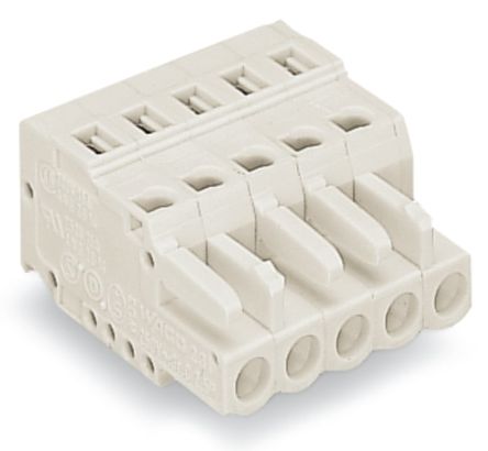 WAGO 721 Series Female Lighting Connector, 10-Pole, Female, 10-Way, Cable Mount, 16A [721-110/026-000]; 224-790