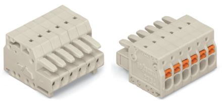 WAGO 2734 Series Female Lighting Connector, 12-Pole, Female, 12-Way, Plug-In Mount, 10A [2734-112]; 224-854