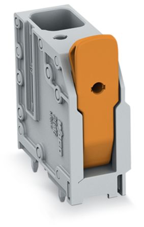 WAGO 2616 Series PCB Connector, 1-Contact, 10mm Pitch, Through Hole Mount, 2-Row, Push-In Cage Clamp Termination [2616-3101]; 224-866