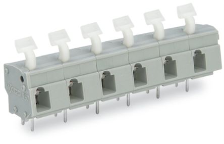 WAGO 257 Series PCB Connector, 7-Contact, 10/10.16mm Pitch, Through Hole Mount, 1-Row, Cage Clamp Termination [257-657]; 224-901