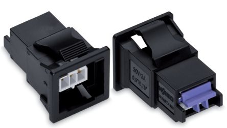 WAGO 893 Series Female Lighting Connector, 2-Pole, Female, 2-Way, Snap-In, 3A, IP40 [893-2022]; 224-959