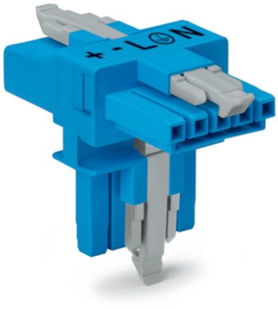 WAGO 890 Series Female Lighting Connector, 5-Pole, Female, 5-Way, Plug-In Mount, 16A, IP20, IP40 [890-620]; 224-982