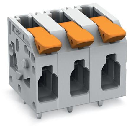 WAGO 2604 Series PCB Connector, 7-Contact, 7.5mm Pitch, Through Hole Mount, 1-Row, Push-In Cage Clamp Termination [2604-1307]; 225-002