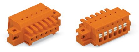 WAGO 2734 Series Female Lighting Connector, 4-Pole, Female, 4-Way, Cable Mount, 10A [2734-204/031-000]; 225-034