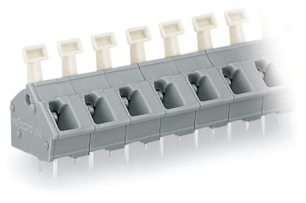 WAGO 256 Series PCB Connector, 4-Contact, 7.5/7.62mm Pitch, Through Hole Mount, 1-Row, Push In Termination [256-504]; 225-036