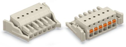 WAGO 2721 Series Female Lighting Connector, 9-Pole, Female, 9-Way, Plug-In Mount, 16A [2721-109/037-000]; 225-104