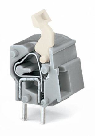 WAGO 257 Series PCB Connector, 1-Contact, 10/10.16mm Pitch, Through Hole Mount, 2-Row, Push In Termination [257-863]; 225-129