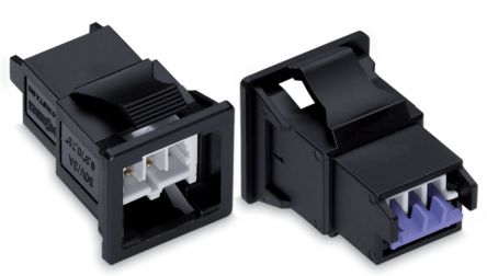 WAGO 893 Series Male Lighting Connector, 2-Pole, Male, 2-Way, Snap-In, 3A, IP20 [893-2032]; 225-154