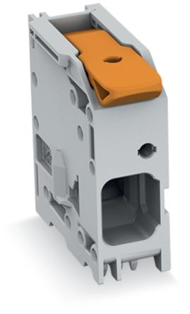 WAGO 2616 Series PCB Connector, 1-Contact, 10mm Pitch, Through Hole Mount, 2-Row, Push-In Cage Clamp Termination [2616-1101]; 225-239