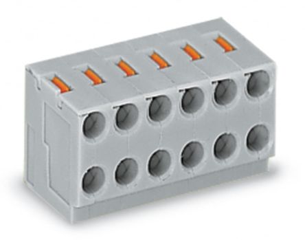 WAGO 252 Series Female Lighting Connector, 9-Pole, Female, 9-Way, Plug-In Mount, 2A [252-109]; 225-297