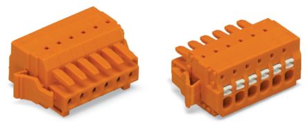 WAGO 2734 Series Female Lighting Connector, 16-Pole, Female, 16-Way, Plug-In Mount, 10A [2734-216/037-000]; 225-456