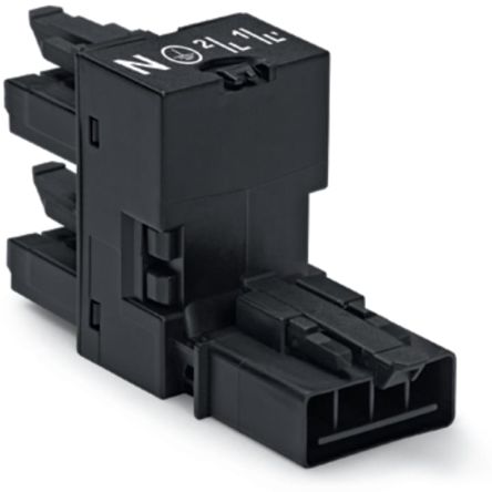 WAGO 890 Series Female Lighting Connector, 4-Pole, Female, 4-Way, Cable Mount, 16A, IP20, IP40 [890-945]; 225-584