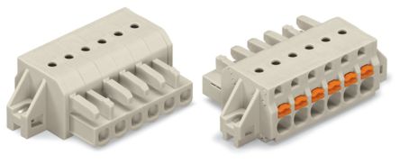 WAGO 2721 Series Female Lighting Connector, 4-Pole, Female, 4-Way, Cable Mount, 16A [2721-104/031-000]; 225-685
