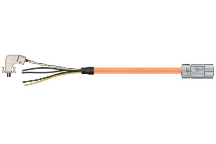 Igus readycable Series Cable for Use with Allen Bradley Drive, 5m Length, 600/1000 V [2090-CSWM1DE-10AF05 - MAT9851724 (5m)]; 226-702