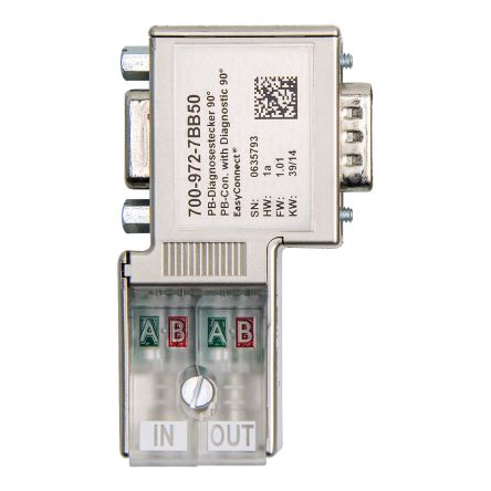 Helmholz GmbH & Co. KG 972-7BB Series BUS Connector for Use with Fieldbus Application, 4.75 → 5.25 V [700-972-7BB50]; 228-146