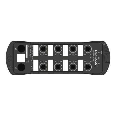 Helmholz GmbH & Co. KG 700-847-8ES01, Unmanaged 8 Port Ethernet Switch M12 [700-847-8ES01]; 228-180