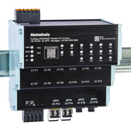 Helmholz GmbH & Co. KG 700-856-12F41, Managed 12 Port Ethernet Switch [700-856-12F41]; 228-187