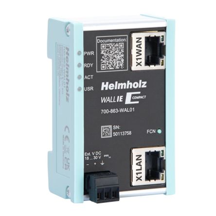 Helmholz GmbH & Co. KG Industrial NAT Gateway/Firewall Gateway [700-863-WAL01]; 228-195