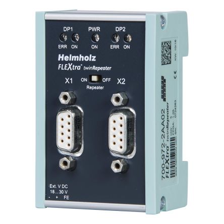Helmholz GmbH & Co. KG 972-2XA Series BUS Connector for Use with PROFIBUS Connectors, Voltage, 24 V [700-972-2XA02]; 228-231