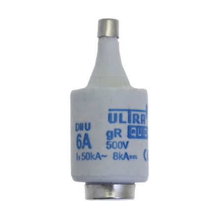 Eaton 6A Bottle Fuse, 500V [6D27R FUSE-D2 6A F GR 500VAC E27]; 228-612
