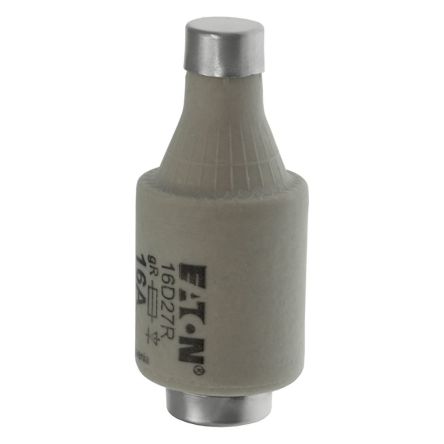 Eaton 16A Bottle Fuse, 500V [16D27R FUSE D2 16A 500 VAC F GR E27]; 228-624
