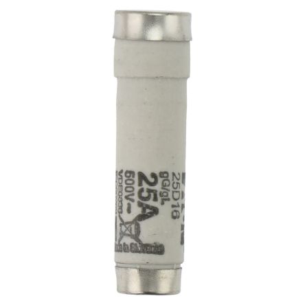 Eaton 25A Tag Fuse, 13 x 50mm, 500V [25D16 FUSE-D1 25A T GL/GG 500VAC E16]; 228-628