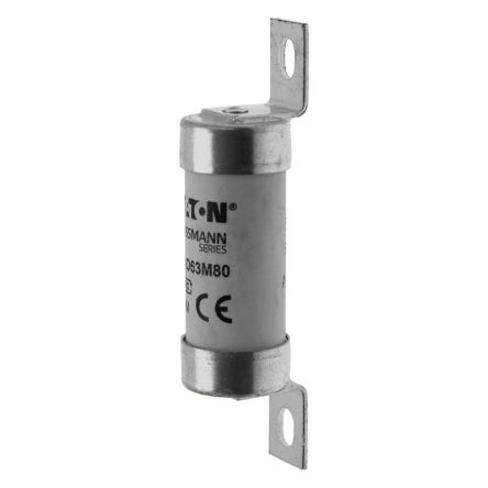 Eaton 63A Tag Fuse, 21 x 87mm, 500V, 74mm [BAO63M100]; 228-653