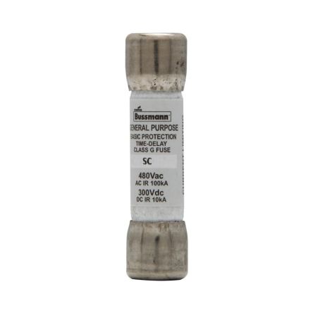 Eaton 30A T Cartridge Fuse, 0.41 x 0.41in [BK/SC-30]; 228-658
