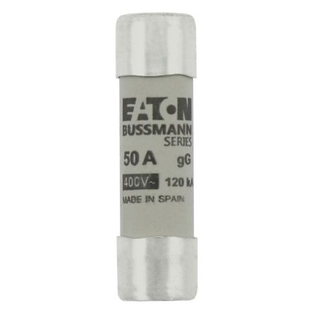 Eaton 50A gG/gL Cartridge Fuse, 14 x 51mm [C14G50]; 228-672