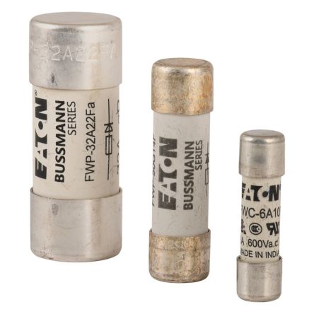 Eaton 500mA Slow-Blow Ceramic Cartridge Fuse, 14 x 51mm [C14M0.5]; 228-673