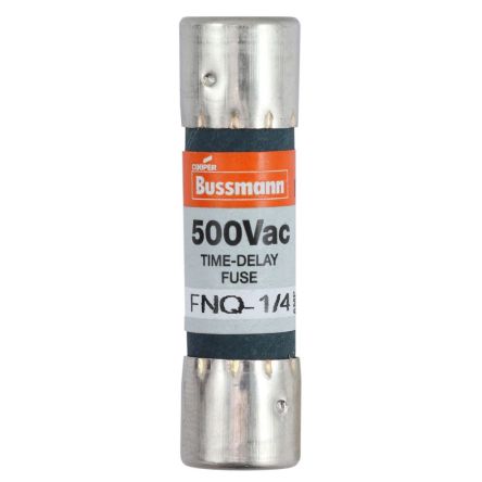Eaton 250mA T Nickel Plated Spring Brass (Terminal) Cartridge Fuse, 0.41 x 0.41in [FNQ-1/4]; 228-686