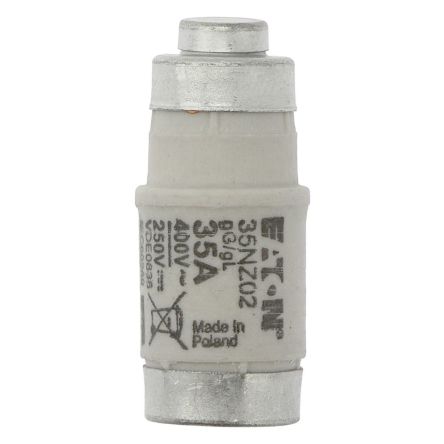 Eaton 35A D02 Bottle Fuse, 400V [35NZ02 FUSE-D02 35A T GL/GG 400VAC E18]; 228-742