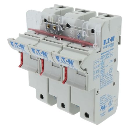 Eaton 125A Fuse Holder for 22.2 x 58mm Fuse, 3P, 690V [CH223DMSU-F 3P 22x58 Micro Switch Fuse Holder]; 228-791
