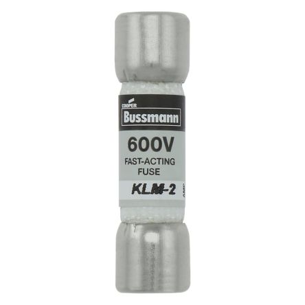 Eaton 2A F Melamine Cartridge Fuse, 13/32 x 1-1/2in [KLM-2]; 228-806