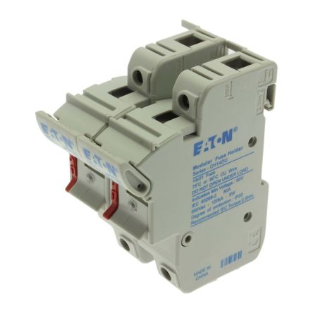 Eaton 50A Fuse Holder for 14 x 51mm Fuse, 2P, 690V ac/dc [CH142DIU 2P 14x51 Neon Indicator Fuse Holder]; 228-868
