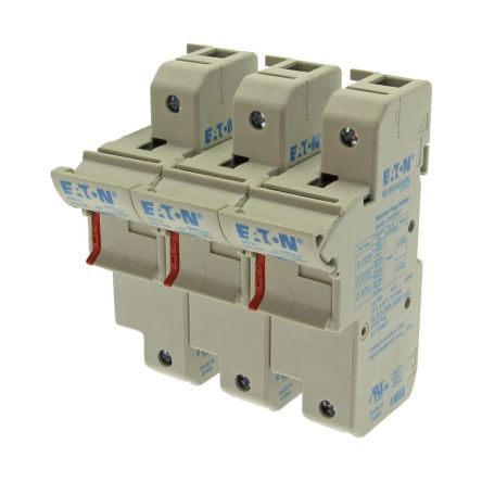 Eaton 125A Fuse Holder for 22.2 x 58mm Fuse, 3P, 690V [CH223DU 3P 22x58 Fuse Holder]; 228-871