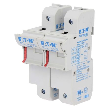 Eaton 125A Fuse Holder for 22.2 x 58mm Fuse, 1P, 690V [CH221DNU 1P+N 22x58 Fuse Holder]; 229-017