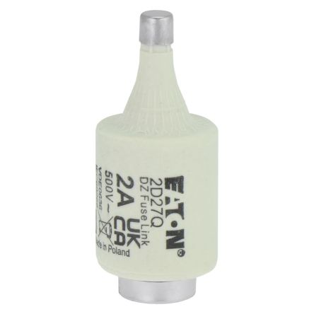 Eaton 2A Tag Fuse, 22 x 50mm, 500V [2D27Q]; 229-049