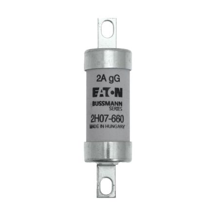 Eaton 2A Tag Fuse, 22 x 82mm, 0.46/0.66kV [2H07-660 2AMP 690V AC/ 460V DC INDUSTRIAL FUSE]; 229-075