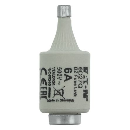 Eaton 6A Tag Fuse, 22 x 50mm, 500V [6D27Q]; 229-081