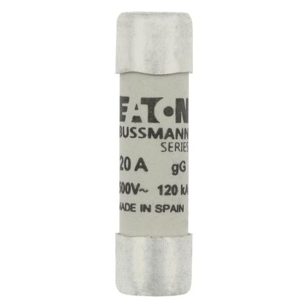 Eaton 20A gG/gL Cartridge Fuse, 10 x 38mm [C10G20 CYLINDRICAL FUSE 10 x 38 20A GG 500V AC]; 229-101