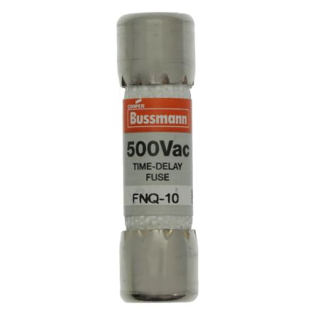 Eaton 10A Cartridge Fuse, 1.5 x 0.41in [FNQ-10]; 229-118